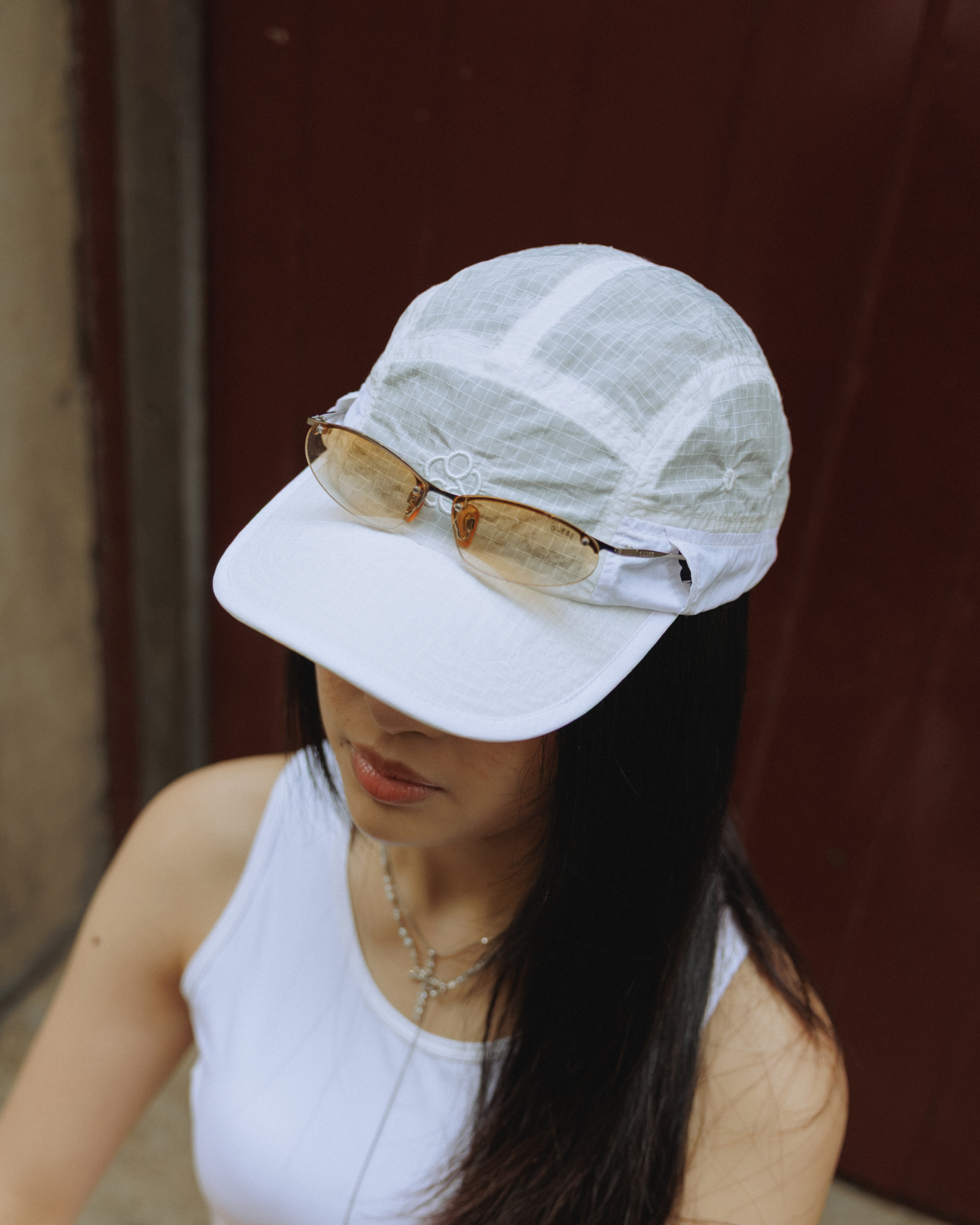 Sheer Sunglasses Holder Cap 【UNISEX】