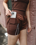 Gather Flow Shorts (2 pockets) / White