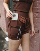 Gather Flow Shorts (2 pockets) / White