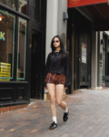 Gather Flow Shorts (2 pockets)/Brown