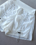 Gather Flow Shorts / White