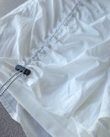 Gather Flow Shorts / White