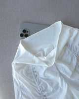 Gather Flow Shorts / White