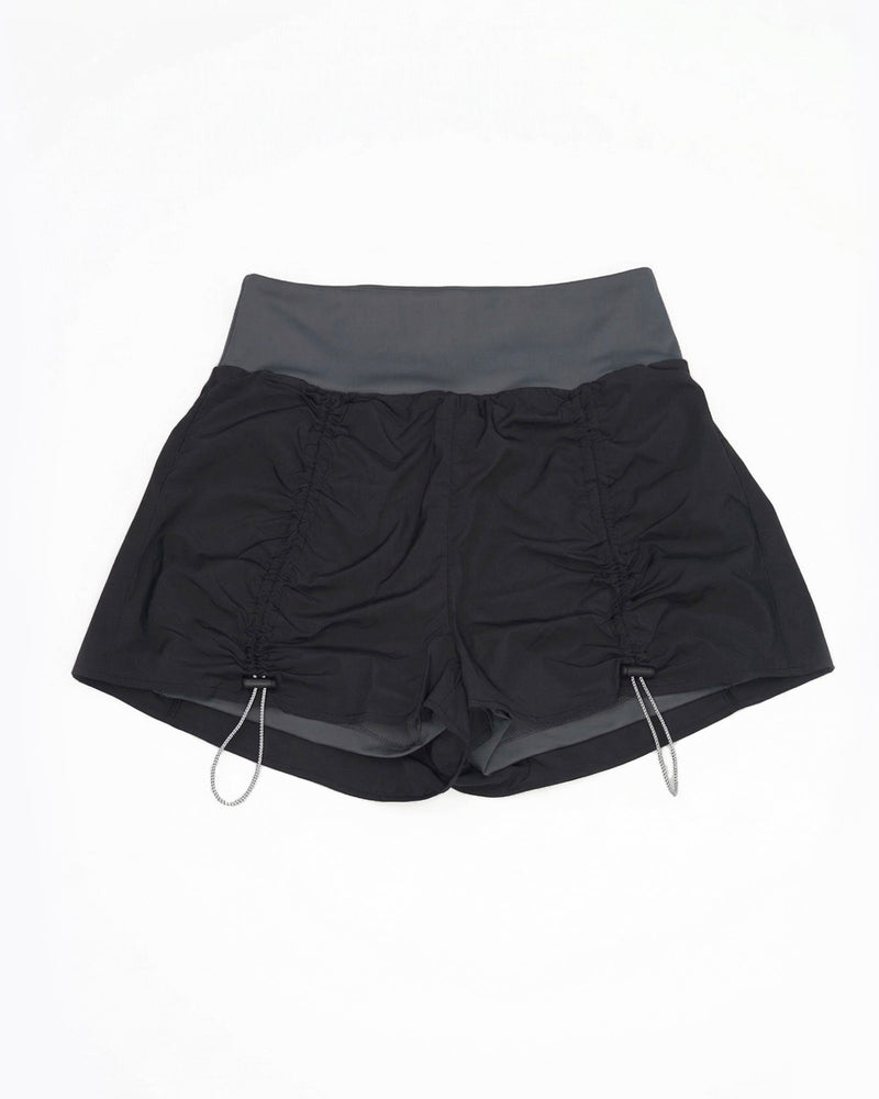 Gather Flow Shorts / Black