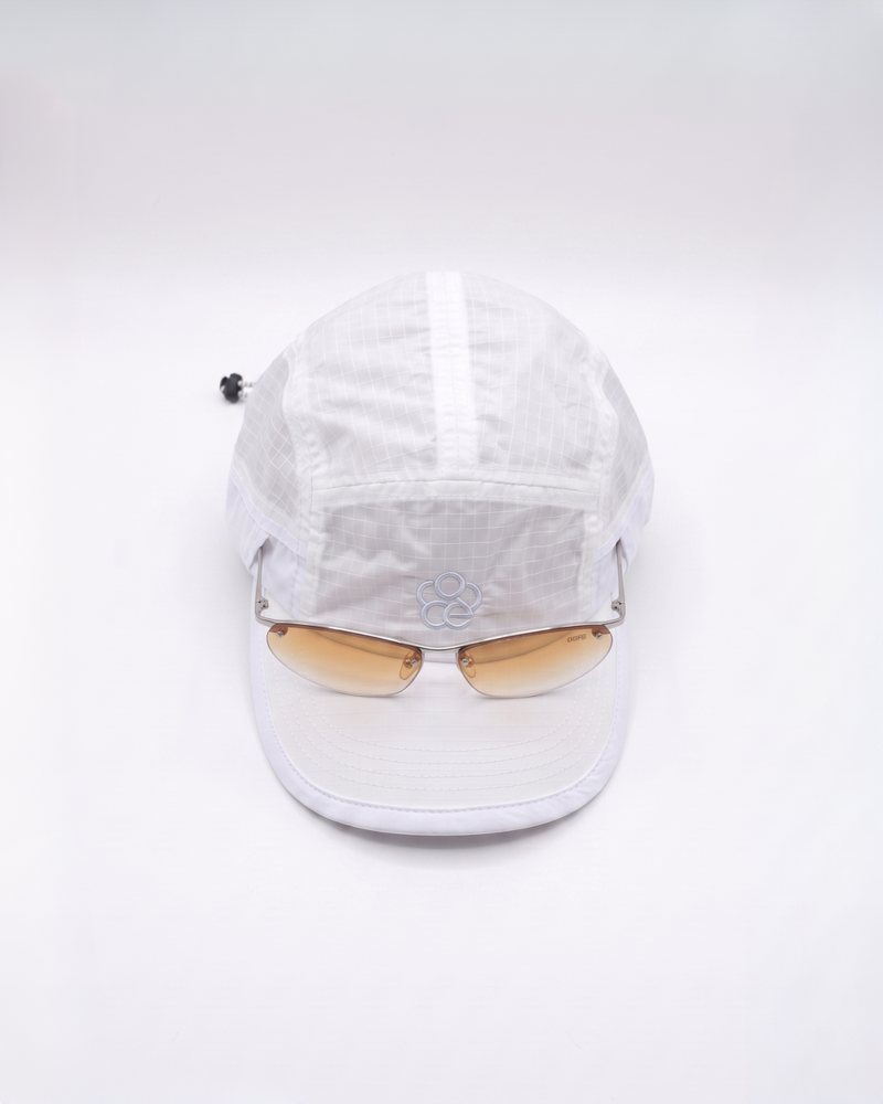 Sheer Sunglasses Holder Cap 【UNISEX】/ Brown×Sky Blue