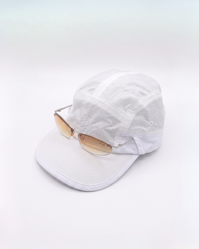 Sheer Sunglasses Holder Cap 【UNISEX】/ Brown×Sky Blue